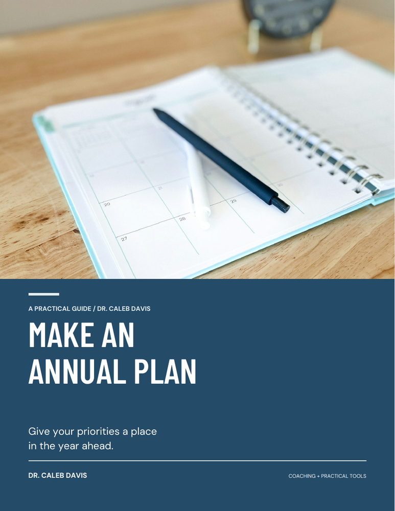 Make an Annual Plan cover